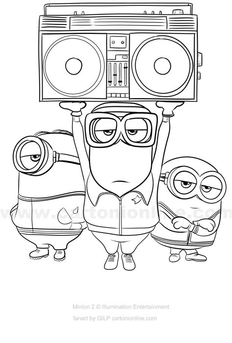 Coloring Pages Minions Bob