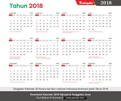 Kalender 2019 Lengkap Hari Libur Nasional Indonesia Jawa Dan Hijriyah