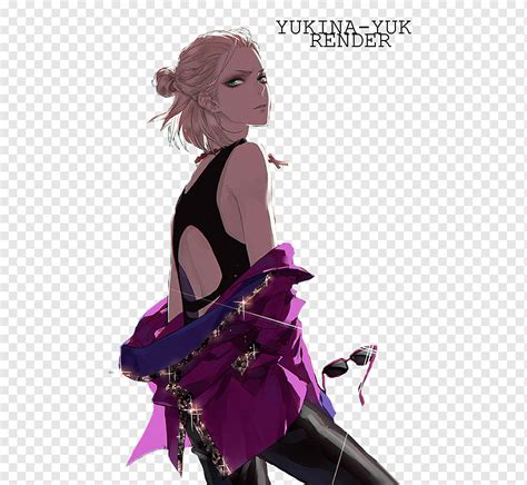 Yuri Anime Yaoi Uke Anime Púrpura Violeta Dibujos Animados Png