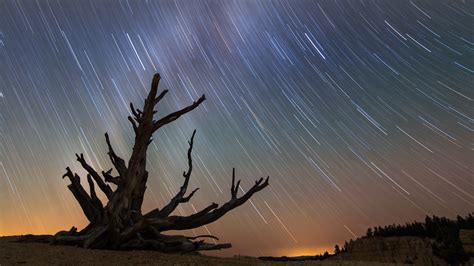 Wallpaper Milky Way Stars Bryce Canyon National Park Night Sky