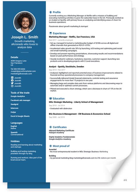 CV Template Design And Customize Your CV For
