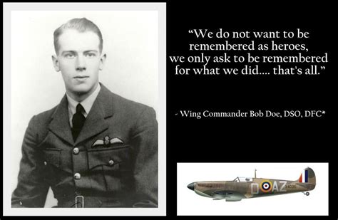 Bob Doe Wing Commander Supermarine Spitfire Battle Of Britain Pilots