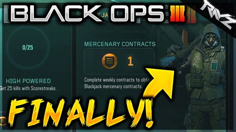 New Weapons Blackjack 10th Specialist Daily And Weekly Contracts Coming