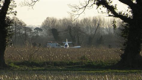 In Photos Pilot Suffers Minor Injuries In Light Aircraft Crash Landing