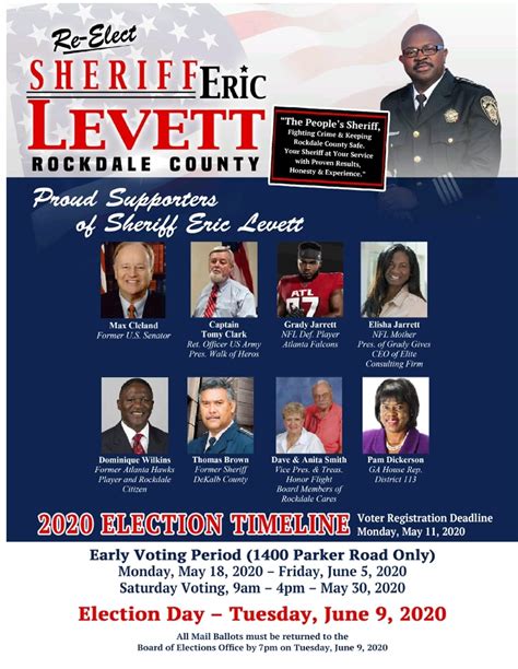 Re Elect Sheriff Eric J Levett Rockdale County Sheriff