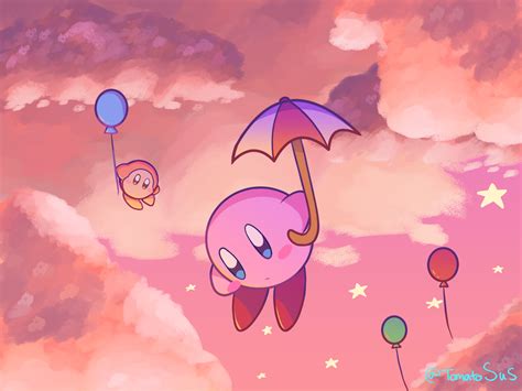 Kirby And Waddle Dee In The Clouds By Tomatosus On Newgrounds