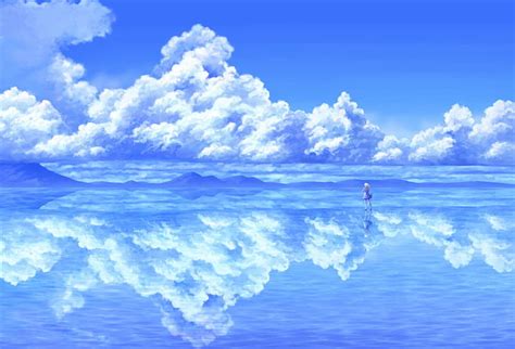 Hd Wallpaper Clouds Wallpaper Anime Landscape Cloud Sky Beauty