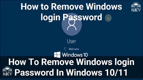 How To Remove Windows 1011 Login Password How To Disable Login