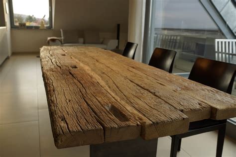 Neu großer esstisch tisch weiß holz chromgestell. Zwinz Tisch Altholz Eiche massiv Zapfenloch › Echt Zwinz