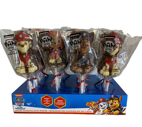 Paw Patrol Chocolate Lollipops Candy Floss Land