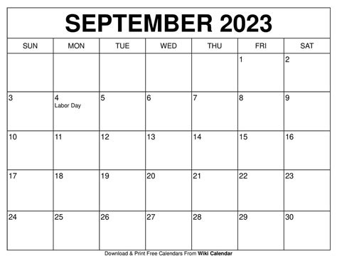 Free Printable Calendar September 2024 Wiki