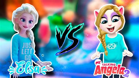 My Talking Angela 2 New Year Update Gameplay 🐲 Angela Vs Elsa ️ Youtube