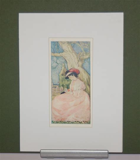 A Wonderful Late Victorian Colour Print Of A Lady From 1900 Print Is 4