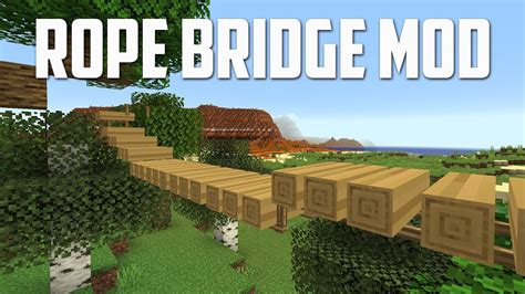 Automatically Create Rope Bridges And Ladders In Minecraft Rope Bridge