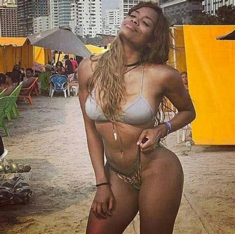Afro Colombian Woman Posing At Beach Beautiful Black Women Most