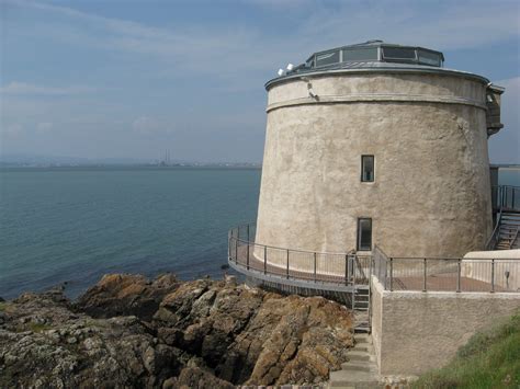 Martello Tower From Sutton Howth Peninsula Overlooking Dublin You