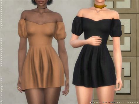 The Sims Resource Tati Dress By Christopher067 • Sims 4 Downloads