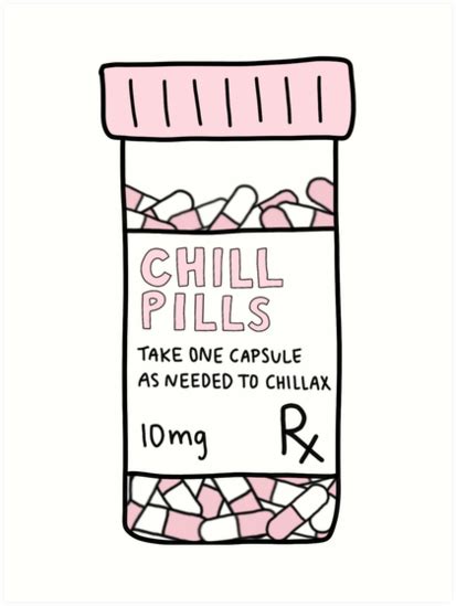 chill pills printable label labels