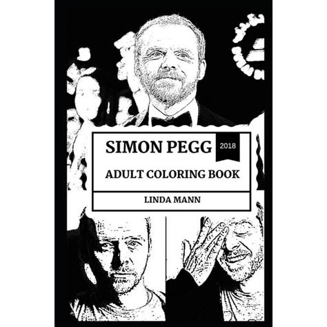 Simon Pegg Books Simon Pegg Adult Coloring Book Legendary Comedian