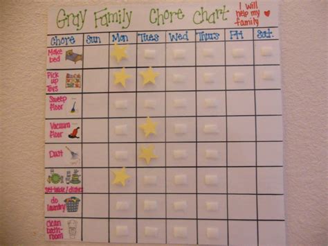 Editable Chore Charts For Multiple Children Free Weekly Chore Chart