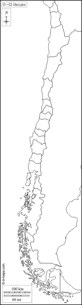 Chile Mapa Gratuito Mapa Mudo Gratuito Mapa En Blanco Gratuito