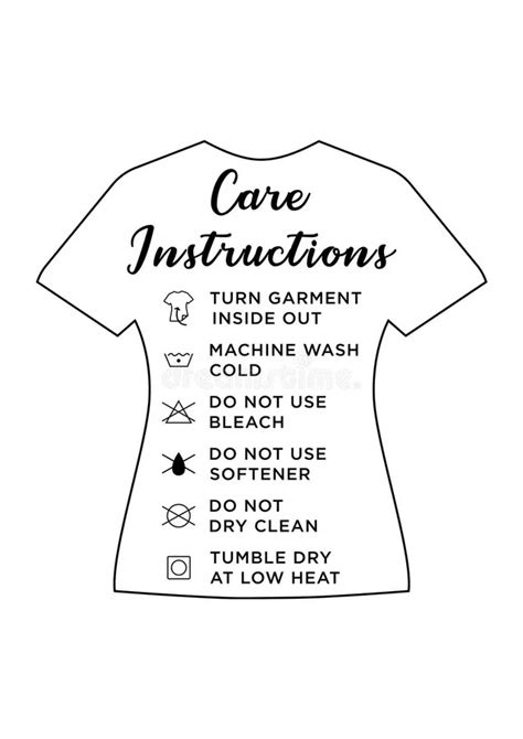 T Shirt Care Instructions Svg Free
