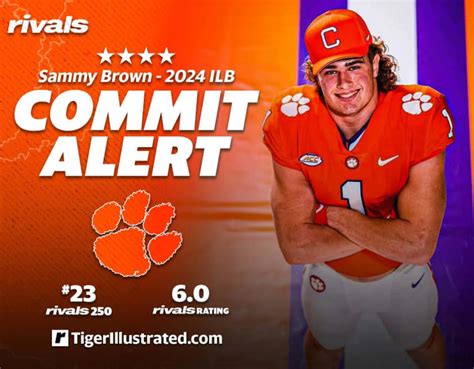 Clemson Football Recruiting Sammy Brown Commits To Clemson