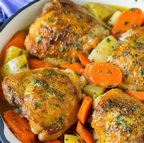 Cuisses De Poulet Aux Carottes Au Cookeo Pour Votre D Ner