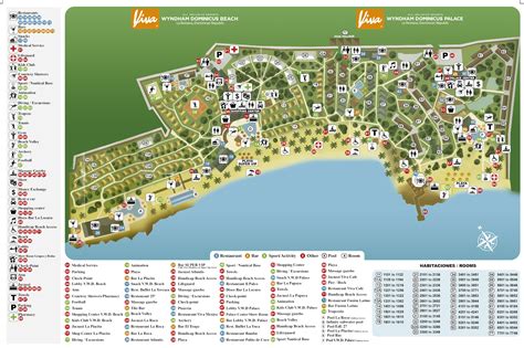 Resort Map Viva Wyndham Dominicus Beach Bayahibe D R