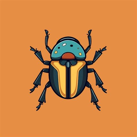 Premium Vector Beetle Vector Template Icon Beetle Beetle Vector