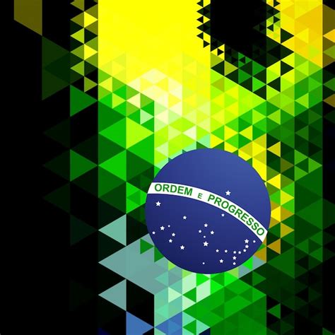 Free Vector Abstract Brazil Flag Design