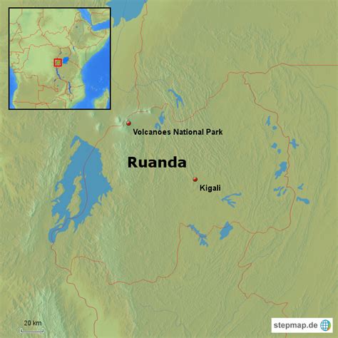 Stepmap Ruanda Volcanoes National Park Landkarte Für Ruanda