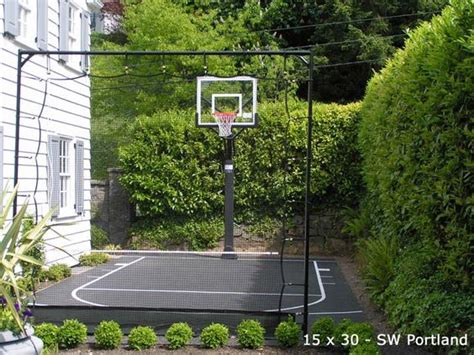 But if you are looking for a less expensive solution, many also use asphalt pad, which is cheaper and easier to install. Backyard Basketball Court Ideas To Help Your Family Become ...