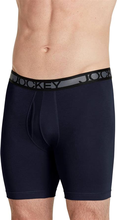 Jockey Men S Underwear Cotton Performance Boxer Brief At Amazon Mens