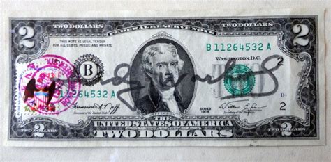 Andy Warhol Two Dollars Billet With Coa Catawiki