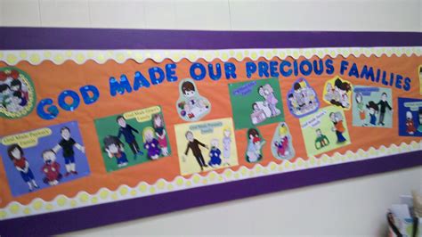 God Made Families Bulletin Board Preschool Classroom Classroom Ideas