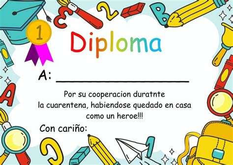 Pin En Diplomas Preescolar Y Primaria