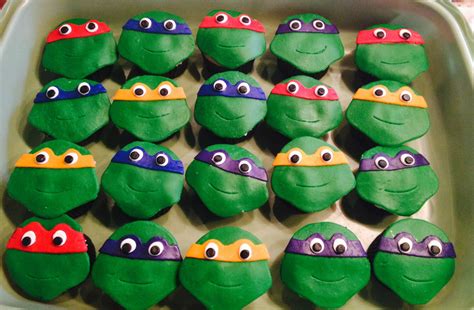 Teenage Mutant Ninja Turtle Cupcakes Ninja Turtle Party Ninja Turtle