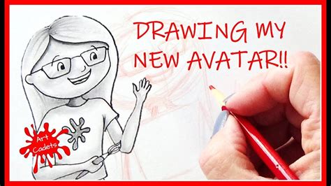 Drawing My New Avatar How To Draw Yourself As A Cartoon Easy