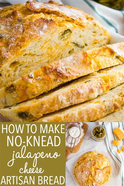 This Easy No Knead Jalapeno Cheese Artisan Bread Is The Best Savoury