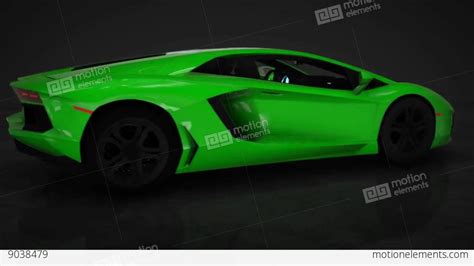 Lamborghini Aventador 360° Hd Motion Background Stock Animation 9038479