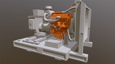 Diesel Engine 3d Model By Veer3dart A652420 Sketchfab