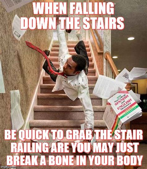 Falling Down The Stairs Imgflip
