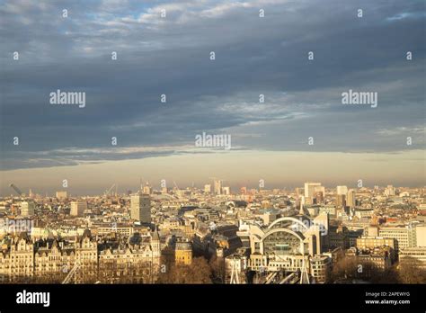 London Panoramic View On City With Beautiful Sky Stock Photo Alamy