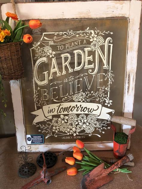 A garden sign is a great way of injecting a bit of personality into your garden. To Plant a Garden DIY Sign | Diy signs, Garden vignette ...