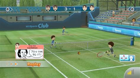 Wii Sports Club Tennis Online Match YouTube