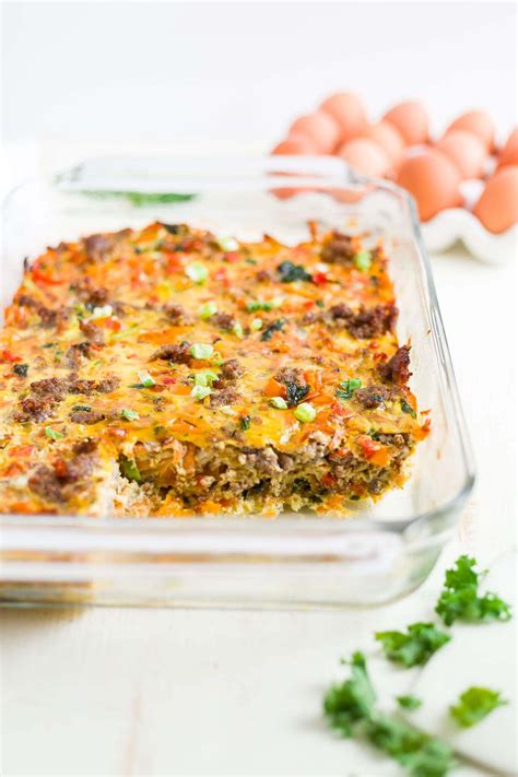 | on a rainy day, you can cozy up with your family with this hearty comfort food you kids will love. Healthy breakfast casserole | Recipe | Easy meals, Healthy ...