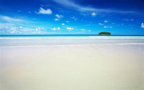 White Sand Beach Hd Wallpaper Wallpaper Flare