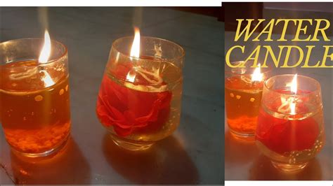 Diy Water Candles Instant Candle Making Youtube