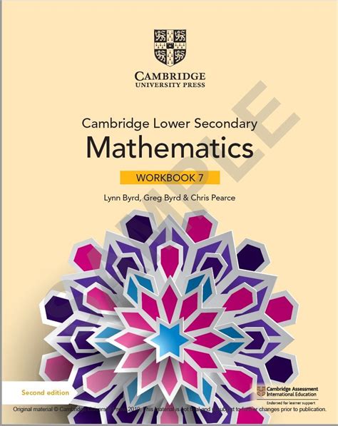 Cambridge Lower Secondary Mathematics 7 Learner Book Work Book